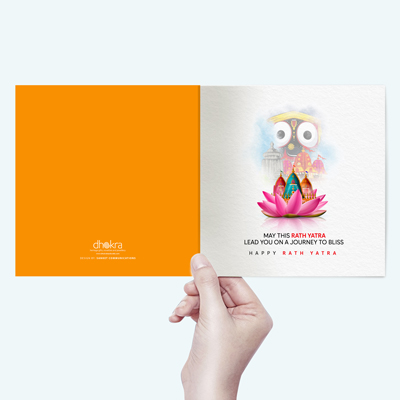 Rath Yatra Greeting Card for Festive Joy, Divine Blessings, Friends, Family